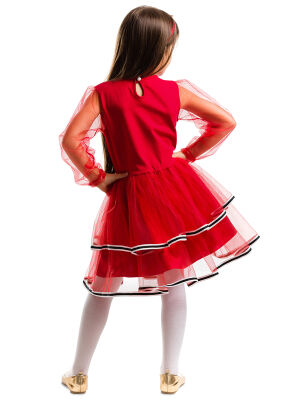 Tulle Deer Girl Red Tutu Xmas Dress - 2