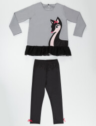 Tulle Gazelle Girl Tunic+Leggings Set - 2