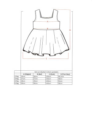 Tütü Dantel Detaylı Kız Çocuk Fiyonk Elbise - 2
