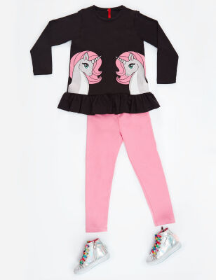 Twin Unicorns Girl Tunic Set - 3