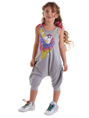 Unicone Girl Grey Overall - 1