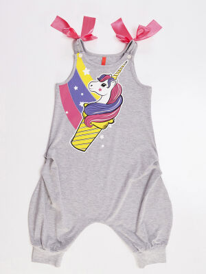 Unicone Girl Grey Overall - 3