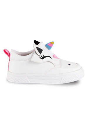 Unicorn Beyaz Kız Sneakers Spor Ayakkabı - 4