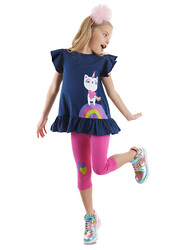 Unicorn Cat Girl T-shirt&Leggings Set - Thumbnail