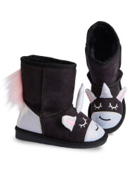 Unicorn Girl Black Boots - 1