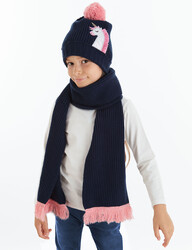 Unicorn Girl Knitted Hat&Scarf - 1