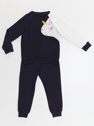 Unicorn Girl navy Blue Tracksuit - 3