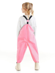 Unicorn Girl Pink Waterproof Puddlesuit Dungarees - 2