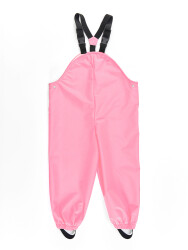 Unicorn Girl Pink Waterproof Puddlesuit Dungarees - 4