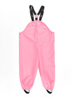 Unicorn Girl Pink Waterproof Puddlesuit Dungarees - 4