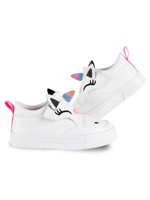 Unicorn Girl White Sneakers