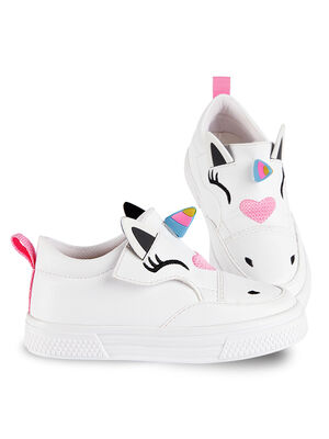 Unicorn Girl White Sneakers