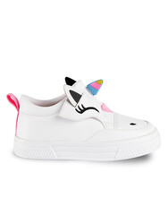 Unicorn Girl White Sneakers - Thumbnail