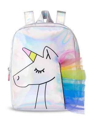 Unicorn Hologram Girl Backpack - 1