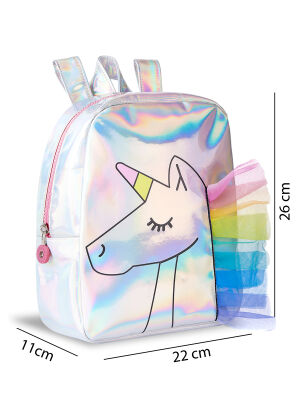 Unicorn Hologram Girl Backpack - 3