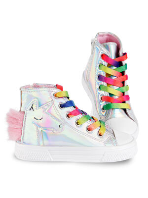 Unicorn Hologram High Top Sneakers - 2