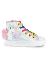 Unicorn Hologram High Top Sneakers - 4