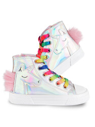 Unicorn Hologramlı Kız Sneakers - 1