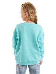 Unicorn Kız Çocuk Mint Sweatshirt - 2