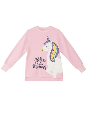 Unicorn Kız Çocuk Sweatshirt Tayt Takım - 5