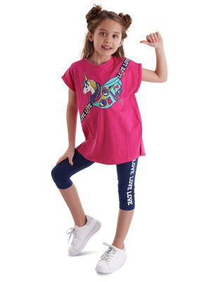 Unicorn Love Girl Tunic&Leggings Set - 1