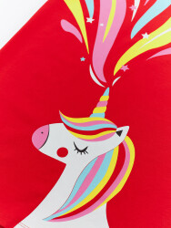 Unicorn Love Red Girl Dress - 5