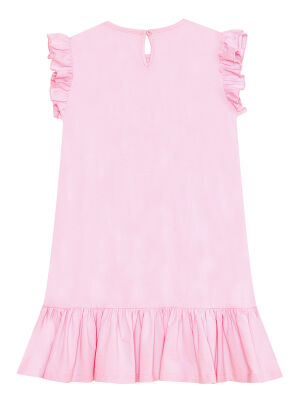 Unicorn Magic Girl Pink Jersey Dress - 4