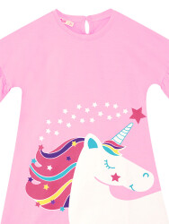 Unicorn Pink Girl Dress - 5