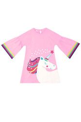Unicorn Pink Girl Dress - Thumbnail