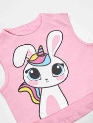 Unicorn Rabbit Girl T-shirt&Skirt Set - 5