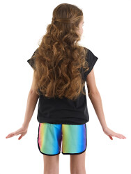 Unicorn Skate Girl T-shirt&Shorts Set - 2