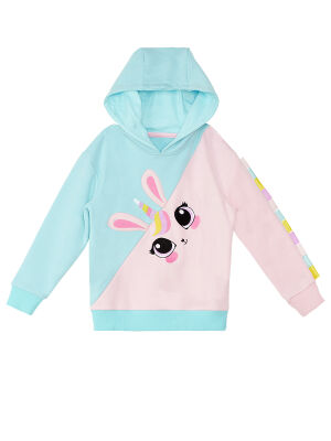 Unicorn Tavşan Kız Çocuk Sweatshirt - 3