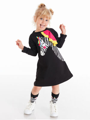 Unicorn Zebra Girl Dress - 1