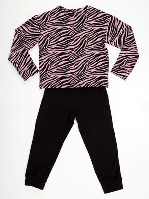 Unicorn Zebra Girl T-shirt&Pants Set