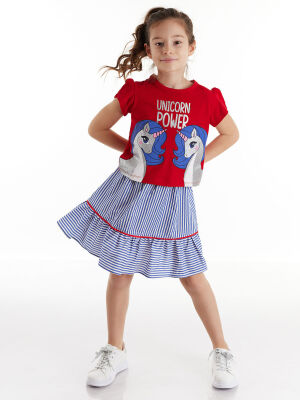 Unique Power Girl Blouse&Skirt Set - 1