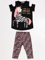 Unique Zebra Girl Tunic&Leggings Set - 3