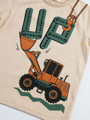 Up Dozer Erkek Çocuk Uzun Kollu T-shirt Pantolon Takım - 5