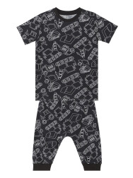 Vehicles Boy T-shirt&Capri Pants Set - 3