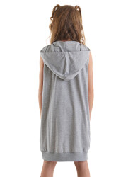 We Rock Girl Grey Hoodied Dress - 2