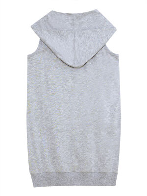 We Rock Girl Grey Hoodied Dress - 4