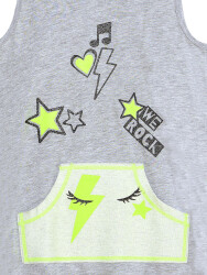 We Rock Girl Grey Hoodied Dress - 5