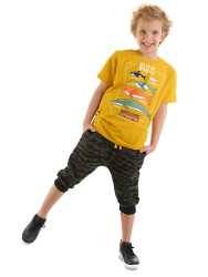 Whales Boy T-shirt&Capri Pants Set - 1