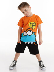 Whatsup Monster Erkek Çocuk T-shirt Şort Takım - 1