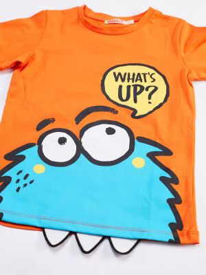 Whatsup Monster Erkek Çocuk T-shirt Şort Takım - 5