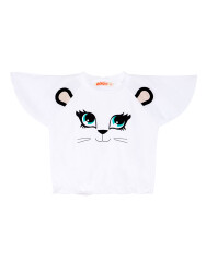 White Cat T-shirt&Shorts Set - 5