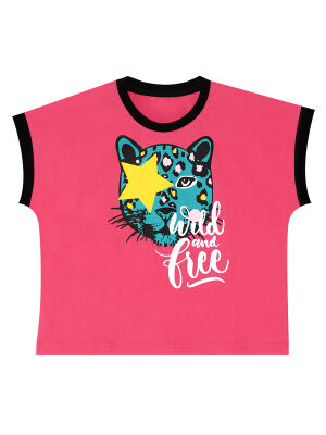 Wild And Free Kız Çocuk Yazlık T-shirt Şort Takım - 5