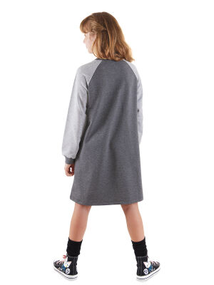 Wild Cat Girl Anthracite Reglan Dress - 2