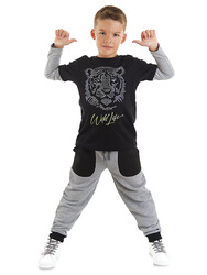 Wild Life Boy T-shirt&Pants Set - Thumbnail