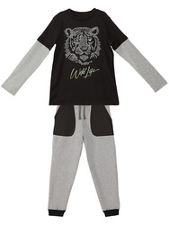 Wild Life Boy T-shirt&Pants Set - Thumbnail