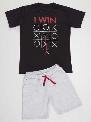 I Win Boy T-shirt&Shorts Set
